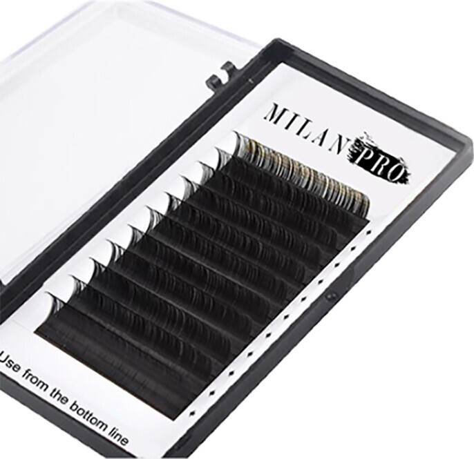 Пучки ресниц MILAN PRO Микс комбинированные матовые черные (1028 MP)